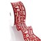 2 1/2" Wired Ribbon Merry Christmas Text Clip Art Red - 25 Yards